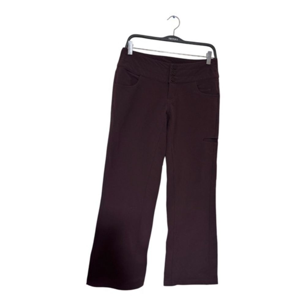 Lululemon Trouser Pants Womens Size 6 Purple Wine Wide Leg High Rise Tech